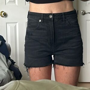 American Eagle black size 2 cut offs.
